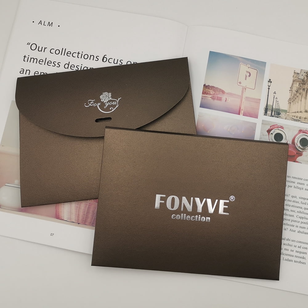 FONYVE Silk Feeling Scarf Medium Square Satin Head Scarf for Women with Gift Packed 27.5" × 27.5"