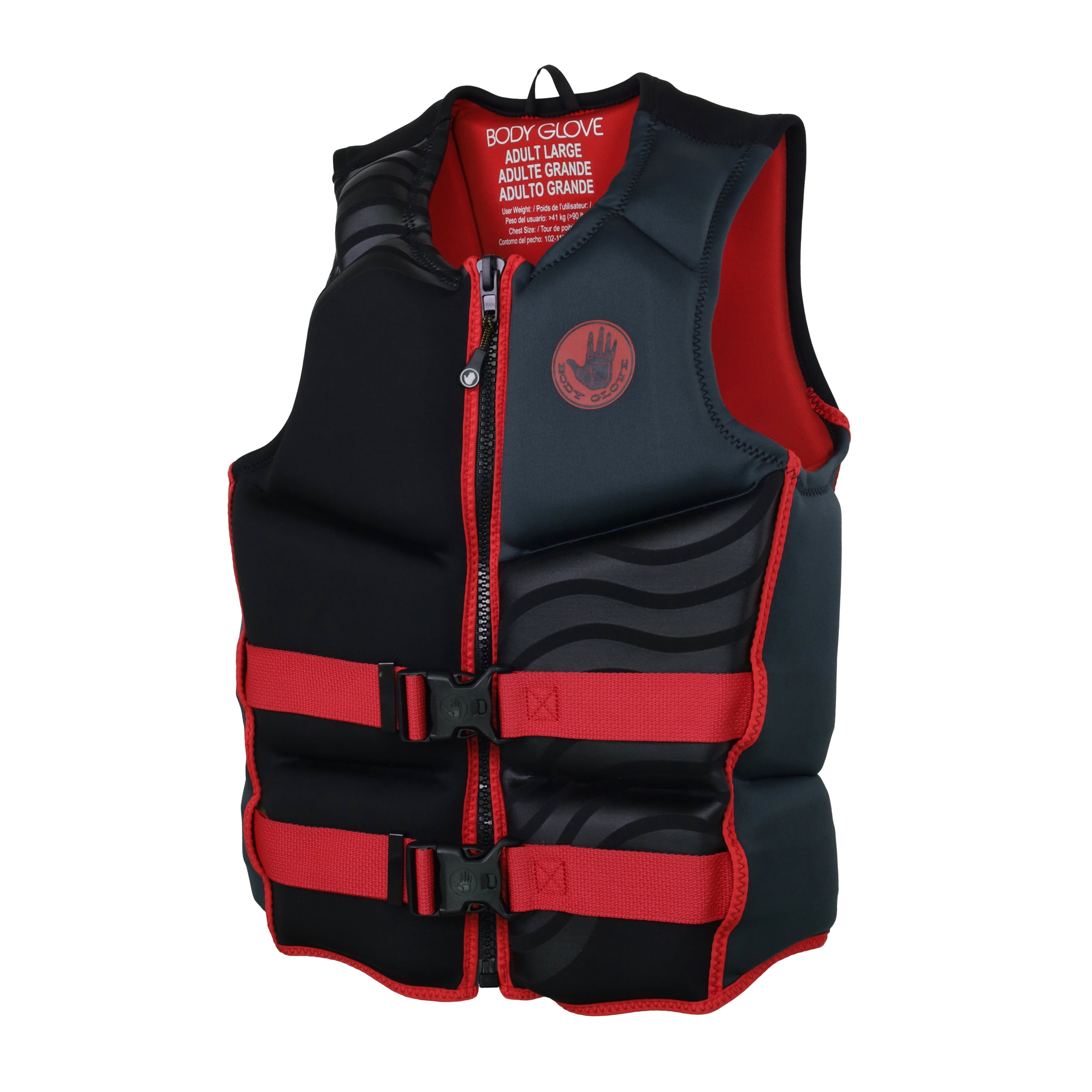 (2 pack) Body Glove Men's and Women's Overboard Evoprene Adult PFD Life Jacket and Vest, Size L