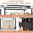 thumbnail image 6 of Portable Closet Wardrobe with Cover, Large Capacity Clothes , 10 Shelves, 6 Pockets,  Standing for Bedroom, 6 of 8