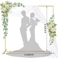 thumbnail image 3 of Soporte de Arco para Globos Dorado, 2x2 m, con Base Inflable, Mamparas para Decoracion de Fiestas, Estructura para Decoración en Bodas, Cumpleaños y Eventos, Diseño Elegante, 3 of 4