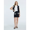 thumbnail image 2 of Free Assembly Women's Tipped Patch Pocket Mini Sweater Skirt, Sizes XS-XXL, 2 of 5