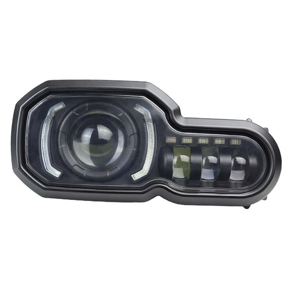 Headlight Assembly, Motorcycle Headlight ,IP67 Waterproof Direct Replaces with High Beam Low Beam LED for F650GS F800R