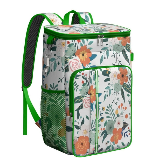 Vintage Floral Country Pattern Cooler Bag - 20L Soft Cooler with Long-Lasting Insulation, Great for Workers