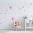 thumbnail image 3 of Calcomanías de pared de estrellas, pegatinas de pared removibles, decoración del hogar, fácil de despegar, paredes pintadas, vinilo metálico, pegatina decorativa para pared para bebés, niños,, 3 of 8