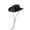 Black, variant on Kids Girls Boys Cowboy Hats Wide Brim Western Cowgirl Hat with Adjustable Strap Felt Fedora Hat Costume Accessories
