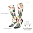 thumbnail image 4 of Naloa Summer Cactus With Blooming Thigh High Socks Extra Long Stretchy Sock Women Over Knee High Opaque Stocking Daily Wear, 4 of 6