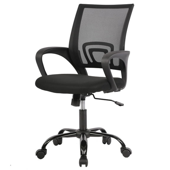 PayLessHere Ergonomic Chair , Adjustable Home Office Chair , Lumbar Support ,Swivel Rolling , Black