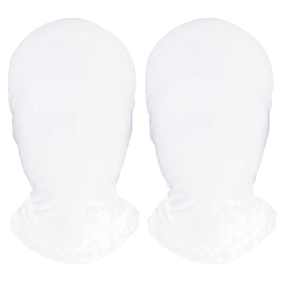 2 Pieces Full Face Mask, BW 2nd Skin Masks,Halloween Spandex Hood for Unisex Cloth