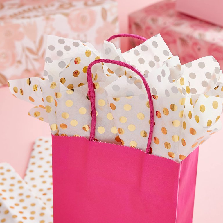 Celebrate It White & Gold Dots Tissue Paper, 60 Count photo 7