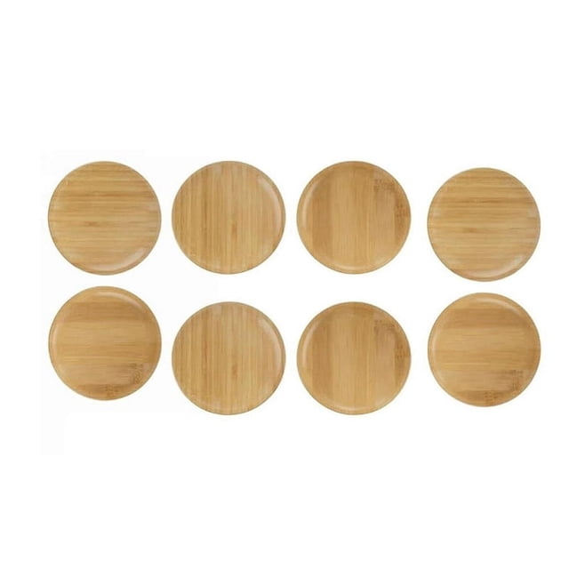 8PCS Wine Glass Charcuterie Topper Wine Glass Charcuterie Board Topper Bamboo Wine Glass Topper Coasters