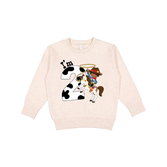 Inktastic I'm Two-cowboy Riding Horse Birthday Toddler Sweatshirt