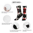 thumbnail image 5 of Women's Men's Bowling Bottle Print Colorful Novelty Pattern Crew Athletic Socks, 5 of 7