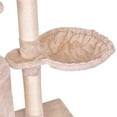 thumbnail image 4 of Patiojoy 56-in Pet Cat Activity Tree Kitten Climbing Tower with Condo & hammock Beige, 4 of 5