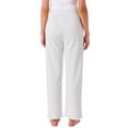 thumbnail image 3 of INSPIRE CHIC Womens Lounge Pants Cotton Long Straight Elastic Waist Drawstring with Pocket Sleep Sport Pajama Nightwear S Light Gray, 3 of 6