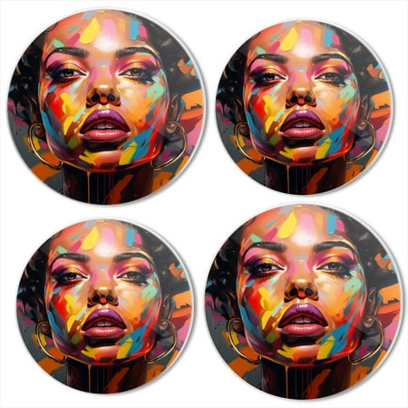 

Bahomeck Electric Stove Burner Covers Set Of 4 Beautiful Black Woman With Colorful Makeup Afro Hairstyle Metal Gas Stove Burner Covers Protecting Gas Stoves 8 Inch And 10 Inch