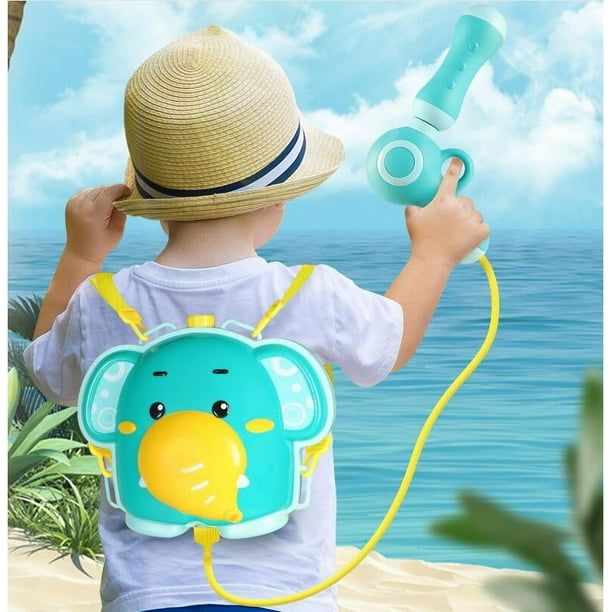 Mochila con pistola de agua, pistola de agua para niños, tirador de agua  para niños, juguetes de verano al aire libre para piscina, playa, juguetes  de agua para niños Ormromra HMJM214-1 |
