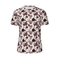 thumbnail image 6 of Rocae Retro Red Black Roses for Men's Mesh Quick-Dry Short Sleeve Workout T-Shirt,Mens Crew Neck Tee Lightweight Soft Classic T Shirts 6X-Large, 6 of 9