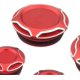 thumbnail image 3 of 4x Cnc Aluminum Frame Hole Cap Cover Plug Bolts Protector Replacement For 400 800 1100 Durable Motorcycle Accessories, Red, 3 of 5