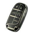 thumbnail image 1 of Unique Bargains TPU 5 Boutons Entrée Sans Clé Télécommande Couverture Clé pour Dodge Durango 2018-2023 Noir, 1 of 7