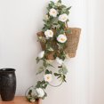 thumbnail image 2 of PALIFEUR 6.6ft Christmas Garland - Artificial Garland with Flower, Flexible Christmas Garland for Mantle Fireplace Holiday Party Christmas Decorations, 2 of 7