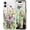 Green, variant on for iPhone 11 Case [Compatible with Magsafe], Cute Flower Girls Women Clear Case Silicone Shockproof Protective Cover with Pretty Floral Pattern for iPhone 11 6.1'', Lavender
