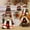 A.red, variant on Christmas Ornament with Knit Hat Embracing Branches - 10 Inch Red Cloth Doll Decoration for Home, Tree, Office & Gifts red