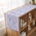 thumbnail image 6 of Table Runners 70 Inches Long Dress Scarves, Light Purple Flowers Farmhouse Coffee/Dining/Kitchen Table Decor, Holiday Table Runner, Spring Vintage Flowers Rustic Plants 13x70 Inch, 6 of 9