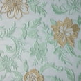 thumbnail image 3 of Zelouf Elianna Two Tone Floral Embroidery  , Sewing, DIY, Crafts Fabric by the Yard, Seafoam/sage, 1 Yard, 3 of 3