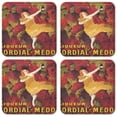 thumbnail image 1 of Vinyl Drink Coasters - Set of 4 - Liqueur, 1 of 3