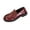 Wine, variant on Womens Patent Faux Leather Platform Loafers Slip On Croc Embossed Gold Tone Burgundy Dress Shoes,Size 9