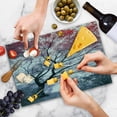 thumbnail image 4 of Tree Cutting Board, Photo with Dramatic Nature Scenery of Abstract Colorful Leafy Tree and Calm Pond, Decorative Tempered Glass Cutting and Serving Board, in 3 Sizes, by Ambesonne, 4 of 5