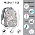 thumbnail image 5 of Watercolor Flower Pattern Students’s Backpack Durable, Multifunctional School Bag with Artistic Sunflower and Daisy Design, Perfect for Outdoor Activities, 5 of 5