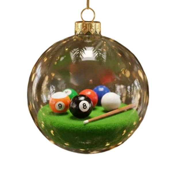Bola Decorativa Juego de adornos de cristal de 8x8 cm, bolas blancas para árbol de Rkxzt