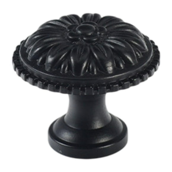 Luzkey Drawer Handle Knob Copper Door Handle Decor Vintage Hardware Cabinet Pull Dresser Handle for Glass Sliding Door Bedroom Black