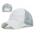 thumbnail image 1 of Baseball Cap Sunshade Breathable Cotton Adjustable Back Ponytail Hat Headwear Outdoor Sports For hiking&camping, 1 of 6