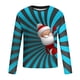 thumbnail image 4 of Blusas y camisas de manga larga con cuello redondo para hombre, estilo casual, cuello redondo, manga larga, camiseta estampada de Halloween, blusa de poliéster para hombre., 4 of 5