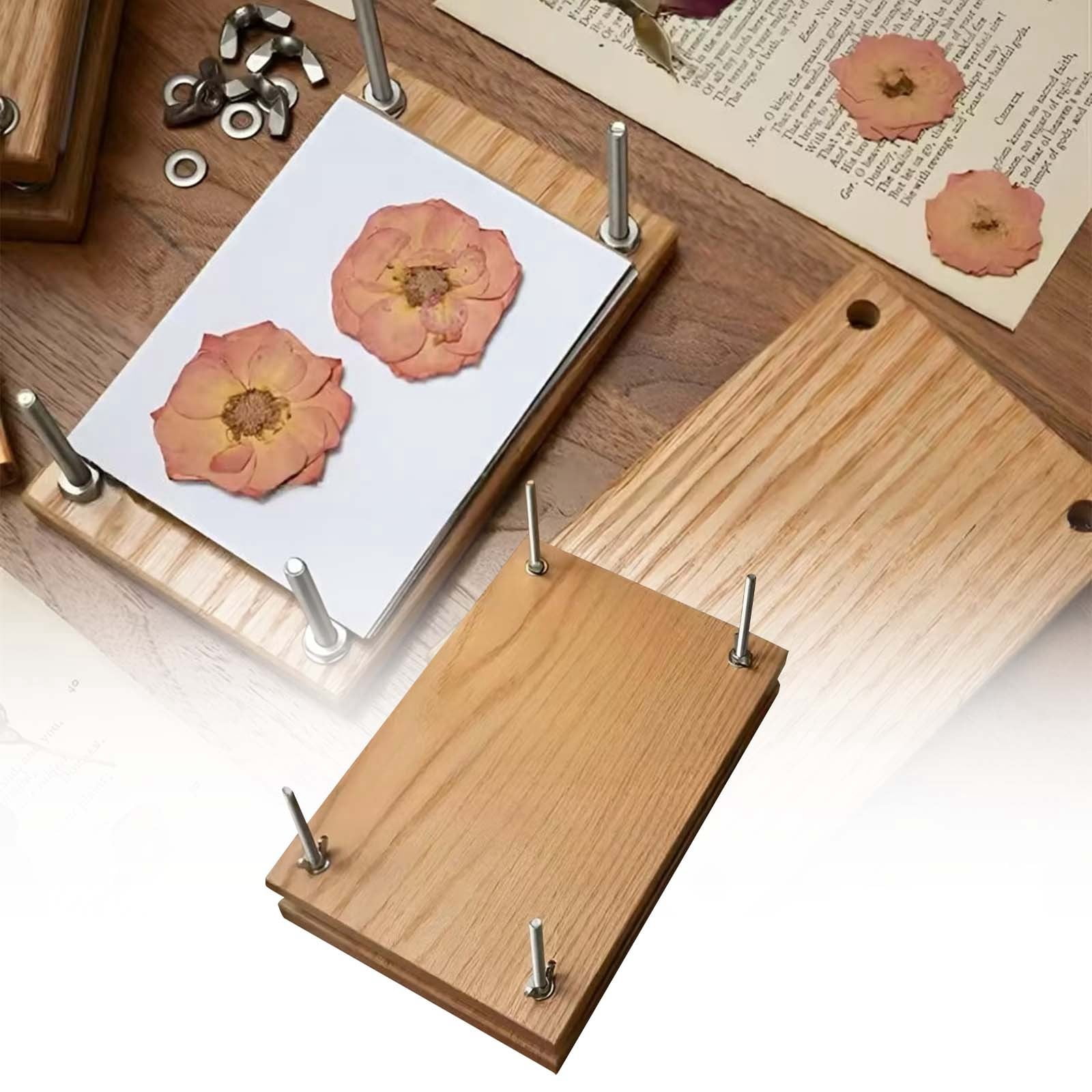 Hardwood Flower Kit DIY Pressed Flower Kit For Crafts And Home Ideal For Nature & Craft Lovers Crafts for Girls Ages 8-12 Arts And Crafts for Kids Ages 8-12 Craft Organizers And Storage Easter Crafts