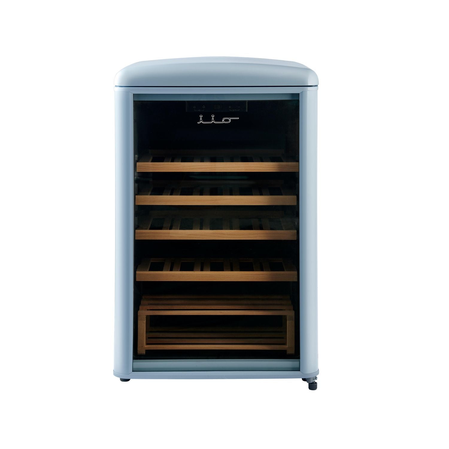 Refroidisseur à vin rétro autoportant de 30 bouteilles en Rouge Vin