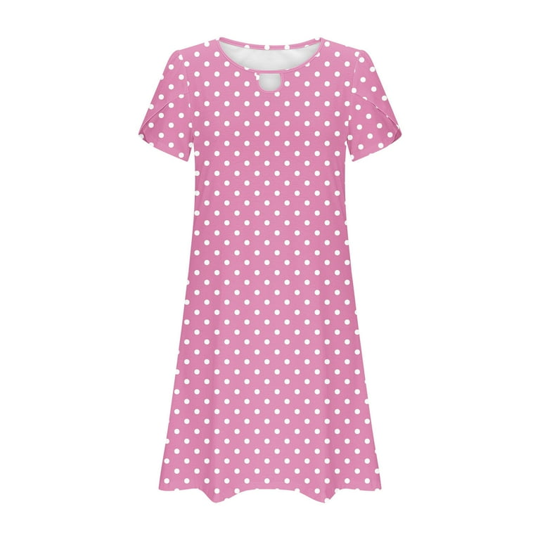 Hot Pink Spandex Dress for Women Summer Fall Ruffle Midi Knee High Lounge  Cutout Hollow Out Dress Women 2025 Clothes Fashion M - Walmart.com