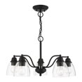 thumbnail image 1 of Livex Lighting 46335-04 Montgomery Collection 5 Light Chandelier, Black, 1 of 2