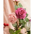 thumbnail image 2 of Artificial Roses Flowers Fake Roses with Stems Real Touch Foam Flowers for DIY Wedding Bouquet Baby Shower Centerpiece Floral Arrangement Party Home Decor(Hunt Green), 2 of 5