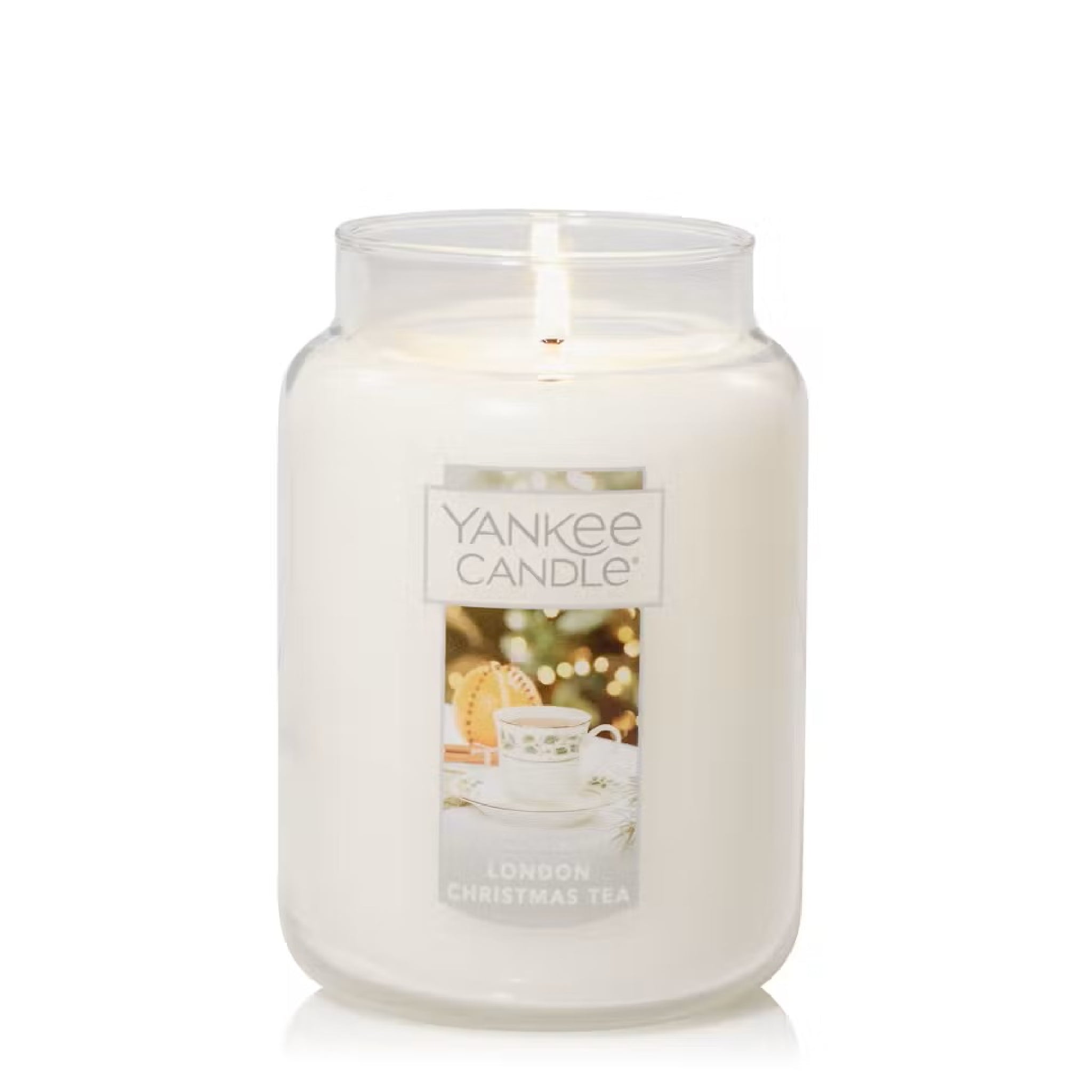 Yankee Candle Trompe L'Oeil Jar – White Tea Limited Edition, 7.5 Oz Scented Candle