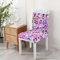 thumbnail image 4 of Leopard Dining Chair Covers 4 Pack Dynamic Animal Print Washable Polyester Stretch Slipcovers Removable Seat Protector for Chic and Fashionable Homes, 4 of 7