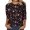 A254 Black, variant on FASHOFT Valentine's Day Shirts for Women 3/4 Length Sleeve Tops Funny Love Heart Graphic Cute Crew Neck Holiday T-Shirts Black L
