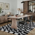 thumbnail image 5 of BERTHMEER 5'x8' Checkered Rug for Living Room, Modern Black and White Checkerboard Shag Rug Non-Slip Area Rug Soft Indoor Fluffy Rugs for Bedroom Carpet Home Dorm Aesthetic Decor, 5 of 5