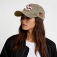 thumbnail image 6 of Bbyeadc 250 Anniversary United States Hat Flag Letter Print Distressed Cap 1776-2026 Hat Fashion Celebration for Women,Khaki(One Size), 6 of 7
