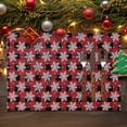 thumbnail image 2 of Christmas Placemats Set of 4, Snowflake Place Mats Snow Red Black Buffalo Plaid Placemat Table Decoration for Kitchen Table Dinner Xmas Holiday Party Home Decor Indoor Outdoor 13x19 Inch, 2 of 9