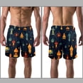 thumbnail image 3 of luoweisi Men's Beach Shorts Quick Dry Swim Trunks with Mesh Lining Retro Lantern L, 3 of 5