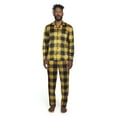 thumbnail image 2 of Dogg Supply by Snoop Dogg Men's 2-Piece Long Sleeve Microfleece Button Front Top and Pants Pajama Set, 2 of 6