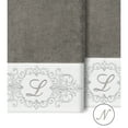 thumbnail image 2 of Authentic Hotel and Spa  100% Turkish Cotton Monica 2PC Embellished Bath Towel Set Dark Gray N, 2 of 3